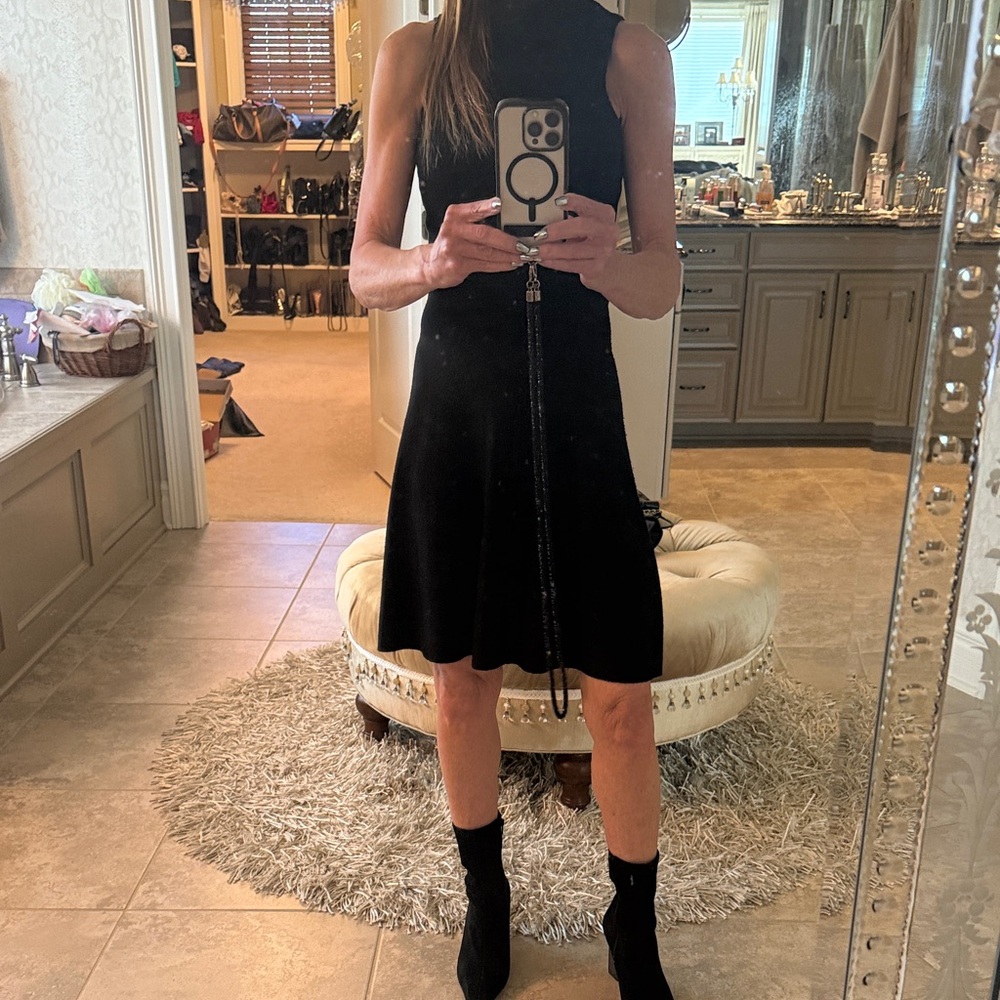 Theory Black Midi Dress